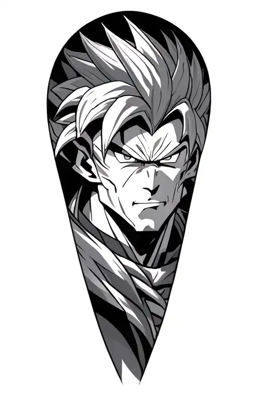 broly tattoo design idea