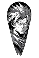 broly tattoo design idea