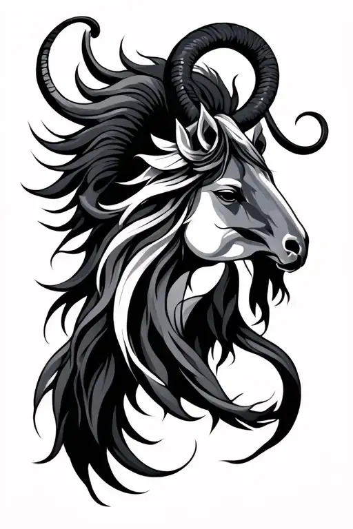 Aquarius, aries Sagittarius zodiac tattoo design idea