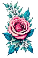 lanacashire rose and half mandala design inner elbow tattoo design idea
