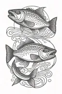 fly fishing tattoo design idea