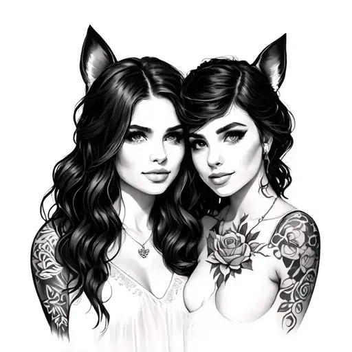 love Christina and Kristen tattoo design idea