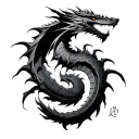 Skyrim dragon language tattoo design idea