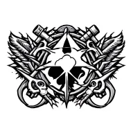 Tool band heptagram tattoo design idea