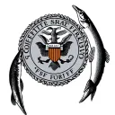 great seal of the state of florida with a snook and orange  tattoo design idea