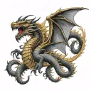 fatalis king ghidorah tattoo design idea