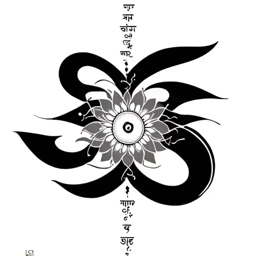 Gayatri mantra tattoo design idea
