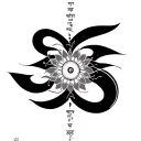 Gayatri mantra tattoo design idea