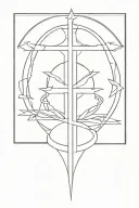 Templar tattoo design idea