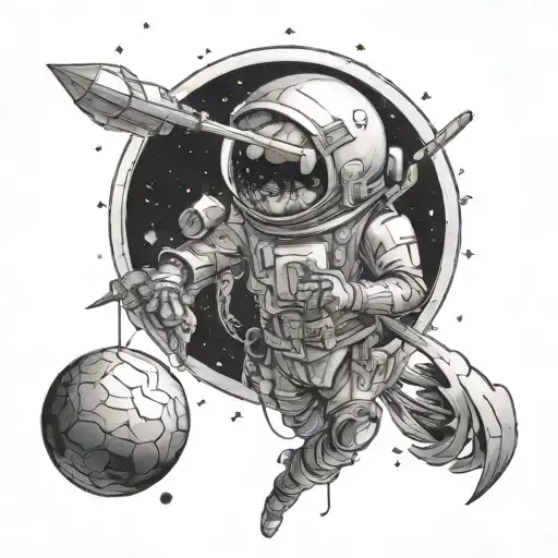 Astrophysics tattoo design idea