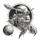 Astrophysics tattoo design idea