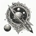 Astrophysics tattoo design idea