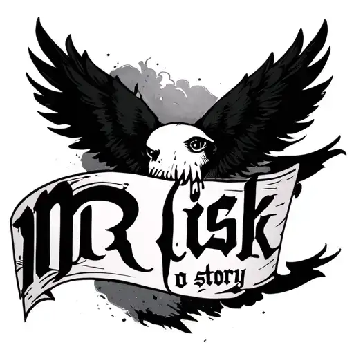 no Risk no story tattoo design idea
