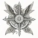 techno music, freedom, energy, grateful, heartbreak, life is temporary, live to the fullest tattoo design idea