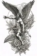 Icarus tattoo design idea