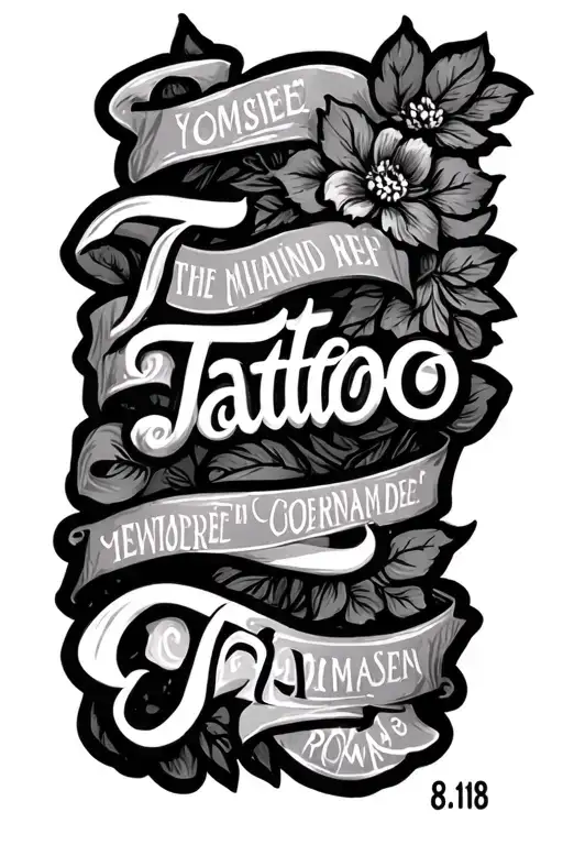 bible verse roman's 8:18 tattoo design idea