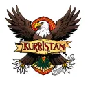 "kurdistan" eagle tattoo design idea