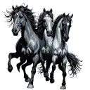 four horseman tattoo design idea