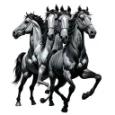 four horseman tattoo design idea