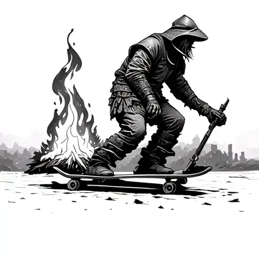 skateboarder lighting dark souls bonfire dark souls tattoo design idea