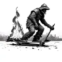 skateboarder lighting dark souls bonfire dark souls tattoo design idea