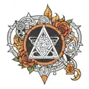 electrical engineer and Gemini symbol tattoo design idea