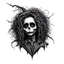 Tim burton movies tattoo design idea