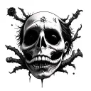 Tim burton movies tattoo design idea