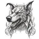 Hell Hound tattoo design idea