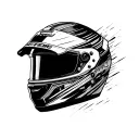 Combine elements of a racing helmet and speedometer in a unique tattoo design tattoo design idea