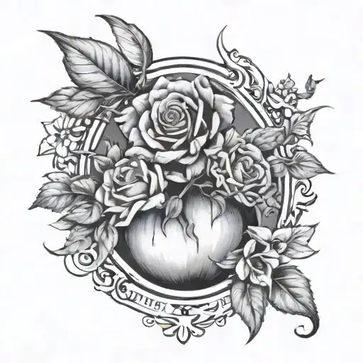Create a tattoo design that combines the strength and discipline of Crossfit training with the nurturing and caring nature of a teacher, symbolizing the balance between physical and mental well-being tattoo design idea