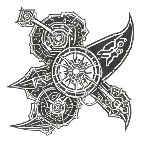 rocinante the expanse logo pin-up style tattoo design idea