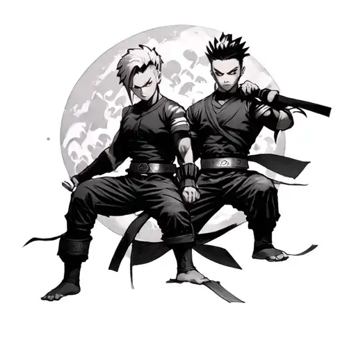 Shikamaru Nara and Armin Arlert tattoo design idea