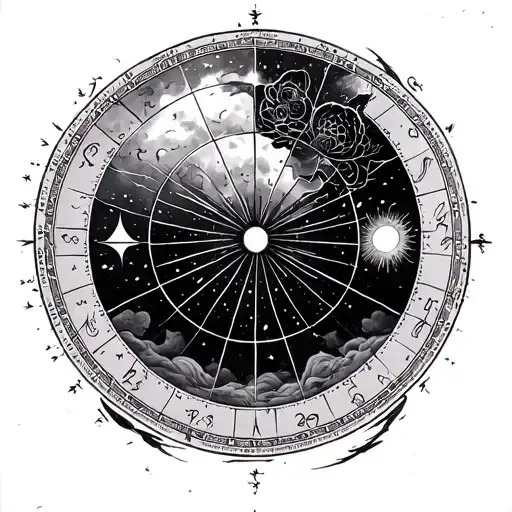 Birth Chart tattoo design idea