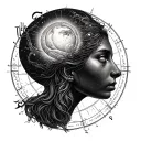 Birth Chart tattoo design idea