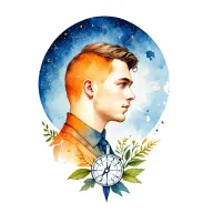 aviation, airports, compass, aviation instruments, November month flowers, November constellation, male, shoulder, color tattoo design idea