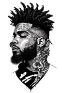 XO The Weeknd incorporated tattoo design idea