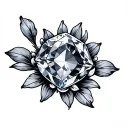 Birthstone tattoo design idea