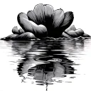 the 06 and 09 should be opposite each other, whereby the 09 is a reflection in the water of the 06 tattoo design idea