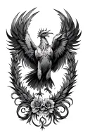 phoenix forearm sleeve tattoo tattoo design idea