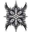 Mandala Cross tattoo design idea