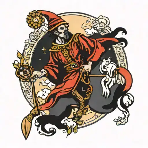 the fool tarot card  tattoo design idea