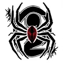 feitan hunter x hunter spider unique tattoo design with the number 2 tattoo design idea