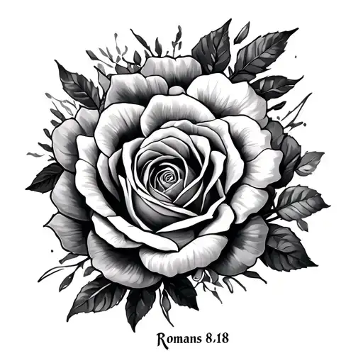 Romans 8:18 tattoo design idea
