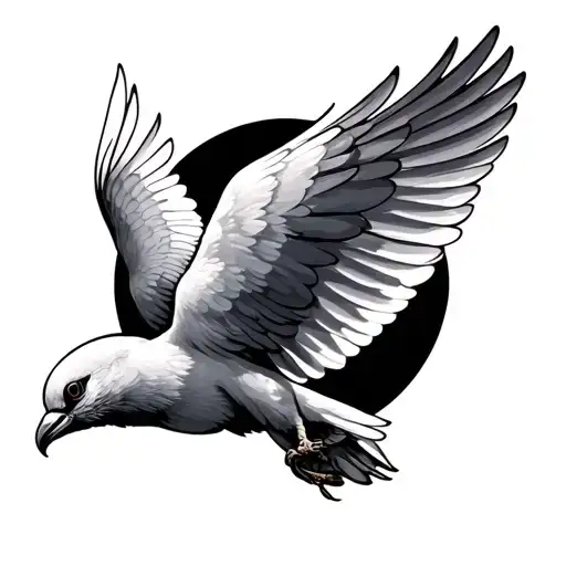 holy spirt dove tattoo design idea