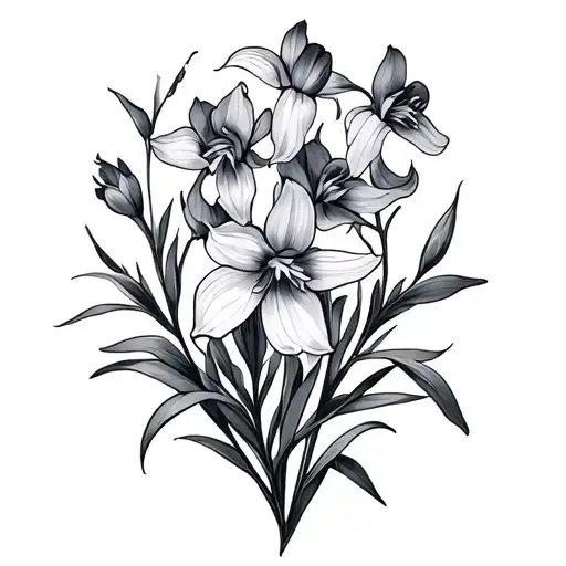 Bluebell tattoo design idea