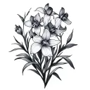 Bluebell tattoo design idea