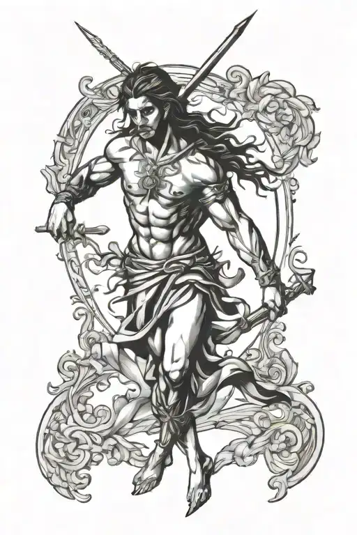 St Sebastian tattoo design idea