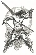 St Sebastian tattoo design idea