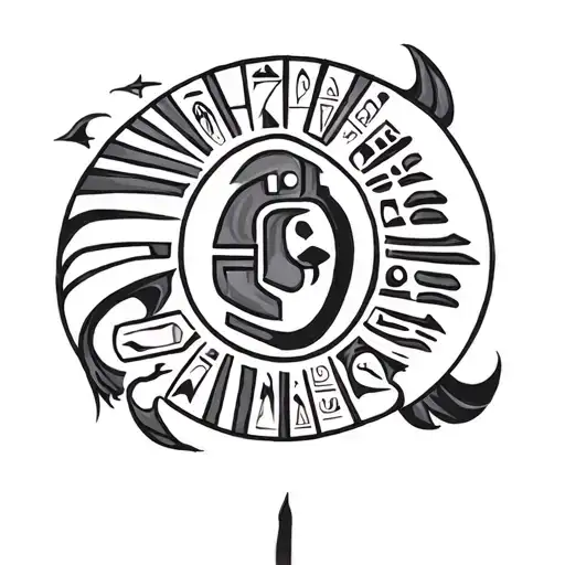 Hieroglyph tattoo design idea